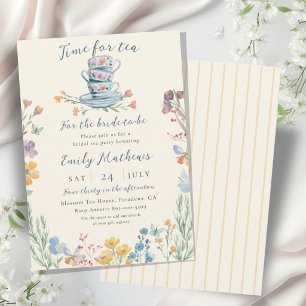 Invitation Thé à la Fleur de Mariage