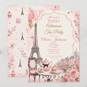 Invitation Thé à la française dans l'après-midi à Paris