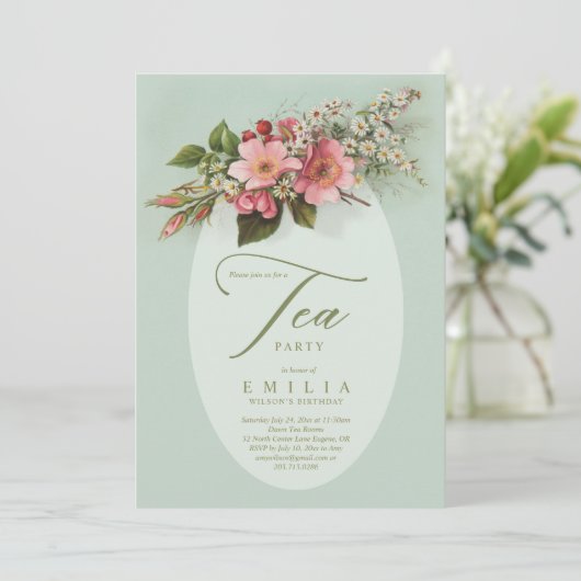 Invitation Thé à la menthe (Debout devant)