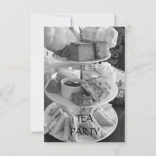 Invitation Thé anglais après-midi (Devant)