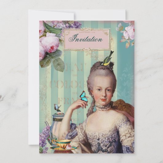 Invitation Thé au Petit Trianon (Devant)