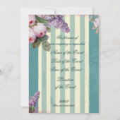 Invitation Thé au Petit Trianon (Dos)