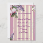Invitation Thé au Petit Trianon - rose - (Dos)