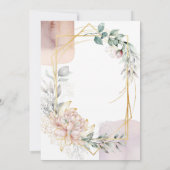 Invitation The Aureate Frame Mauve Floral Greenery Bridal  (Dos)