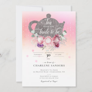 Invitation Thé australien Floral