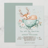 Invitation Thé avec la future maman Baby Shower (Devant / Derrière)