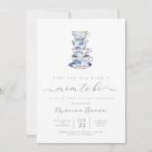 Invitation Thé avec la mère pour être baby shower (Devant)