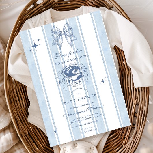Invitation Thé Avec La Mère Pour Être Baby shower