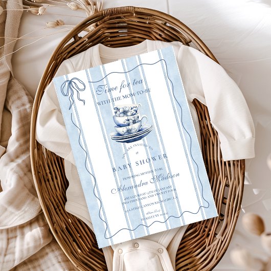Invitation Thé Avec La Mère Pour Être Baby shower