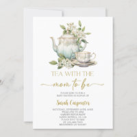 Thé avec la mère pour être baby shower