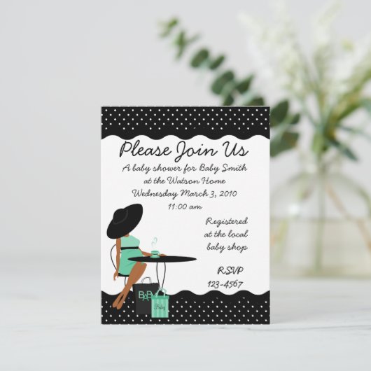 Invitation Thé bébé (Debout devant)