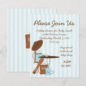 Invitation Thé bébé (Devant / Derrière)