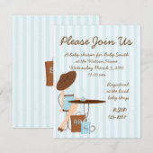 Invitation Thé bébé (Devant / Derrière)