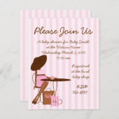 Invitation Thé bébé (Devant / Derrière)