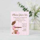 Invitation Thé bébé (Debout devant)