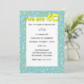 Invitation "THE BIG 40" 40e anniversaire (Debout devant)