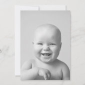 Invitation The Big Four 0 40th Birthday photo noir blanc (Dos)