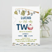 Invitation The Big One Little Fisherman Anniversaire Invitati (Debout devant)