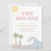 Invitation The Big One Rose Plage Surf Eté Côtière  (Devant)