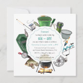 Invitation The Big Three-Oh Pêche | 60e Anniversaire (Devant)