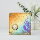 Invitation Thé blanc de Fête de la mariée de lapin du pays (Debout devant)