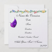 Invitation Thé / Café Élégant - SRF (Dos)