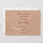 Invitation Thé classique de grunge de victorian (Dos)