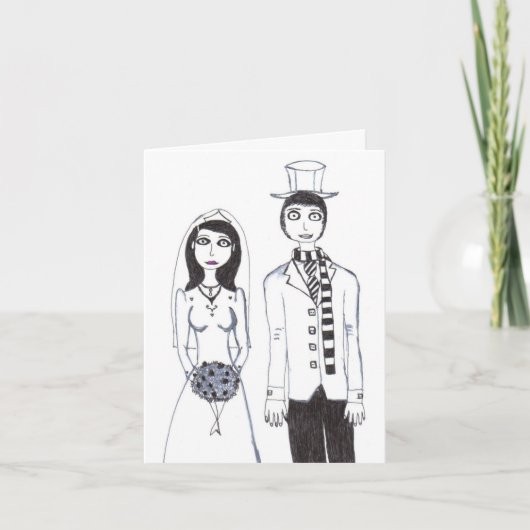 Invitation The Creepy Wedding rsvp (Devant)