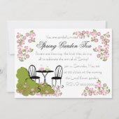 Invitation Thé dans le jardin (Devant)