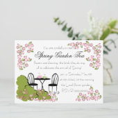 Invitation Thé dans le jardin (Debout devant)