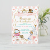 Invitation Thé dansant au Pays des Merveilles (Debout devant)