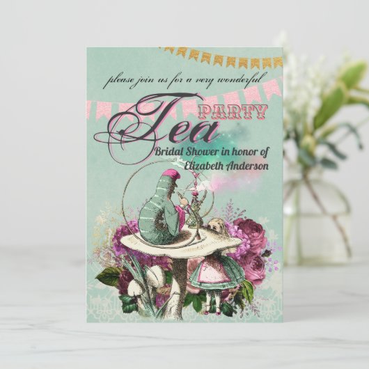 Invitation Thé dansant de mariage à l'effigie du Chapelier Fo (Debout devant)