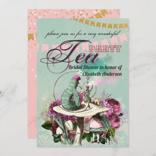 Invitation Thé dansant de mariage sur le thème de l'Adaptatio (Devant / Derrière)