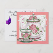 Invitation Thé dansant élégant - SRF (Devant / Derrière)