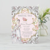 Invitation Thé dansant victorien vintage (Debout devant)