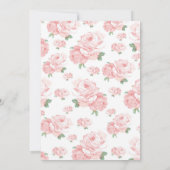 Invitation Thé dansant victorien vintage (Dos)