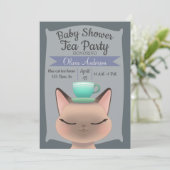 Invitation Thé de chat (Debout devant)