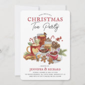 Invitation Thé de fête de Noël (Devant)
