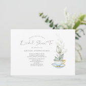 Invitation Thé de Fête des mariées écolo (Debout devant)