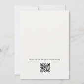 Invitation Thé de Fleur Sauvage Code QR Floral Enterrement de (Dos)