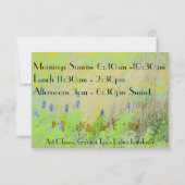 Invitation Thé de jardin de déjeuner de dames de classes (Dos)