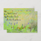 Invitation Thé de jardin de déjeuner de dames de classes (Devant / Derrière)
