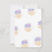 Invitation Thé de la fête des mères (Dos)