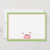 Invitation Thé de l'après-midi (Dos)