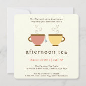 Invitation Thé de l'après-midi (Devant)
