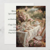 Invitation Thé de l'après-midi & Petits Pieds en Sprinkle | G (Devant / Derrière)