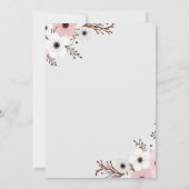 Invitation thé de mariage (Dos)