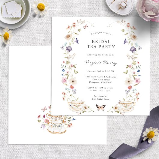 Invitation Thé de mariage