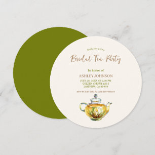 Invitation Thé de mariage charmant à la camomille