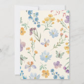Invitation Thé de mariage pour la mariée Shower Floral Champê (Dos)